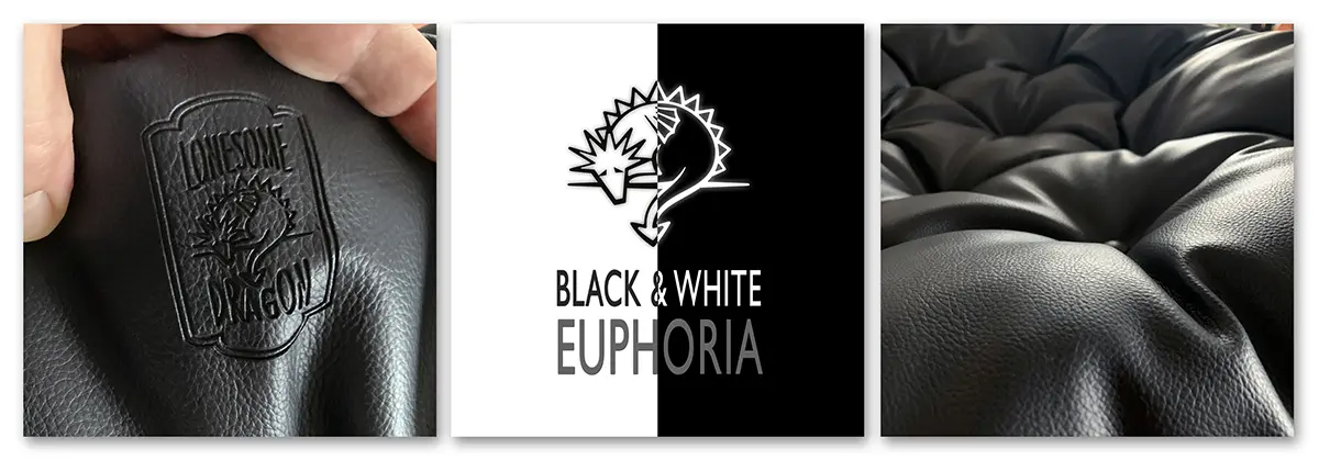 Leder der Liebesschaukel "Black & White Euphoria"