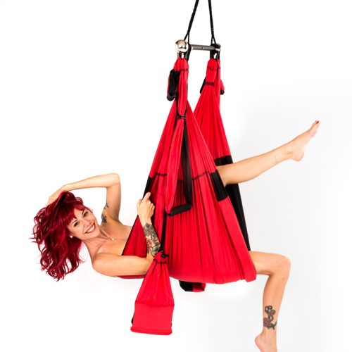 Collage Aerial Yoga Liebesschaukel