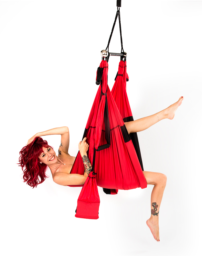 Collage Aerial Yoga Liebesschaukel