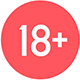 Adult Content 18+ Icon